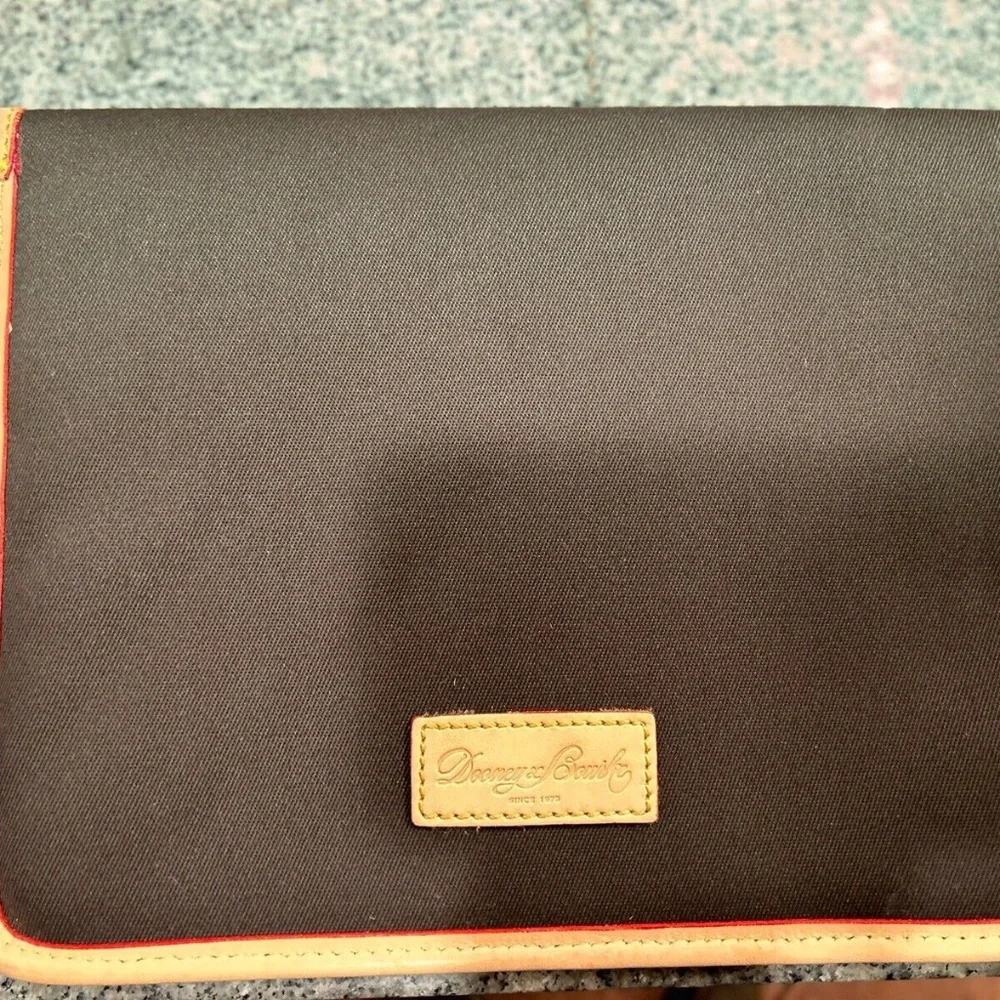 Dooney and Bourke Tablet Case Ipad Cover Padded Protector Brown w/Leather Trim